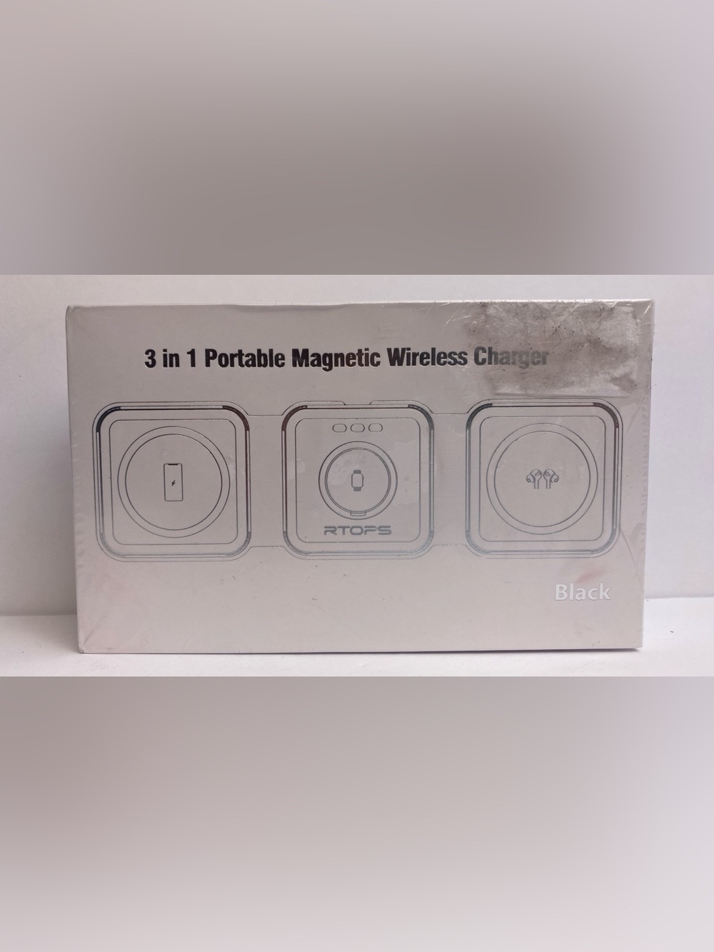 RTOPS W312 Magnetic Travel Wireless 3 in 1 Charging Station White